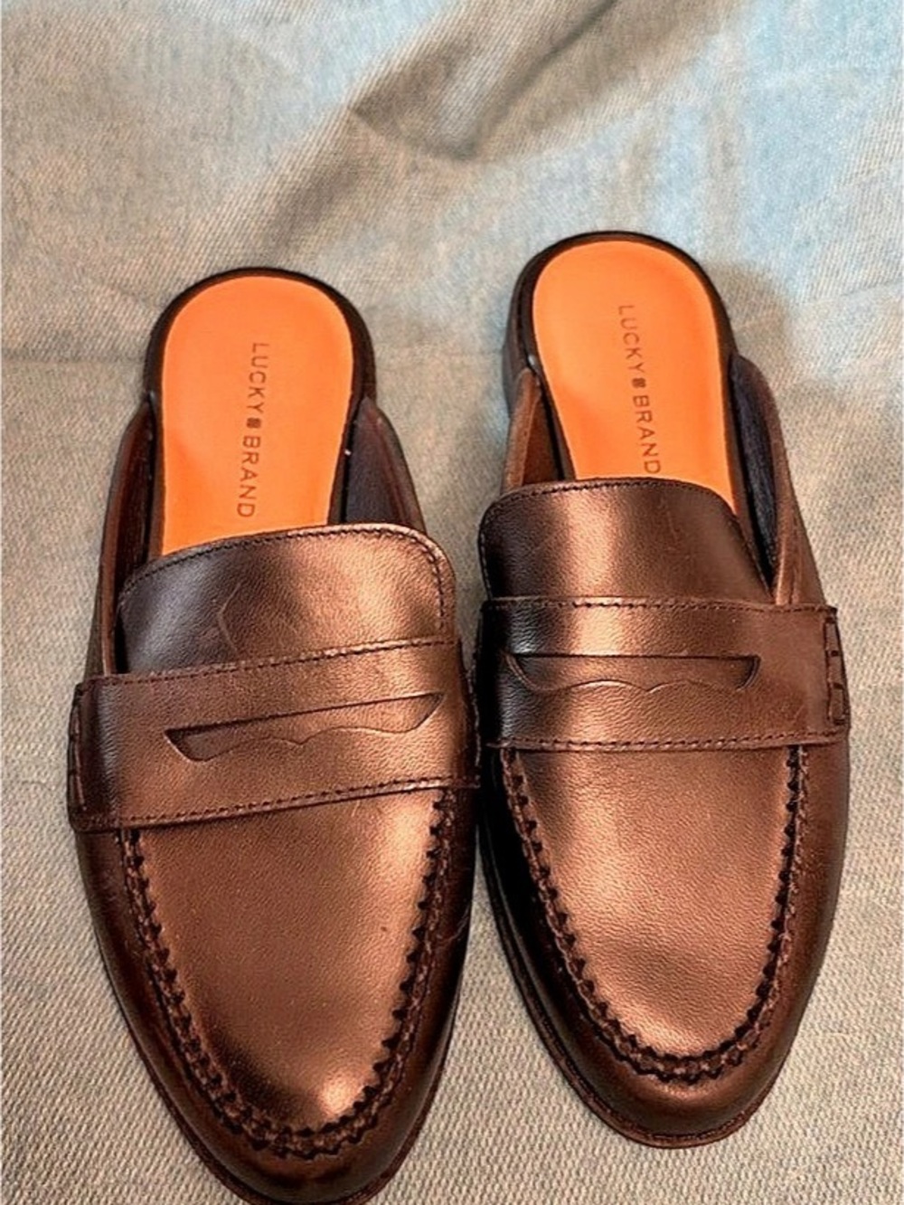 Lucky Brand Esila Leather Mule Brown